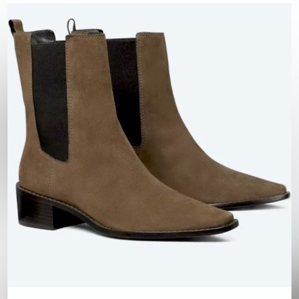 Tory Burch Brown Ankle Boots